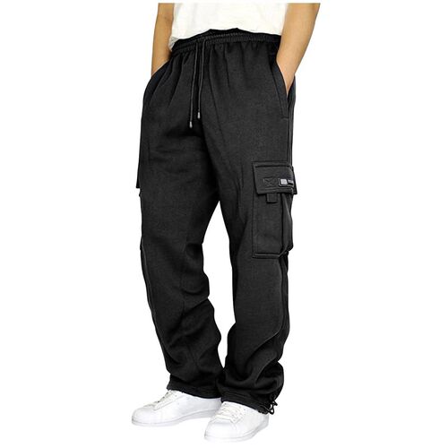 2023 Cross-border Plus Size Fleece-lined Nicking Overalls Pa