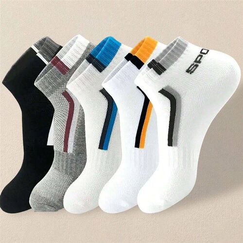 5 Pair Men Summer Sock rendy Fahionable Simple Veratile Men