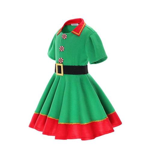 New Year Kids Santa Claus Children Red Xmas Clothes Party