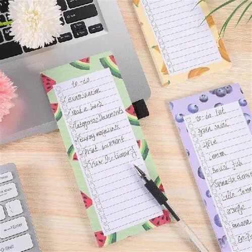 50 Sheets kawaii Fruit Magnetic Refrigerator Memo pad