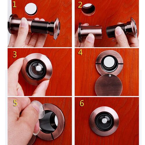 Heavy Duty Front Door Peephole with Anti-peeping Back