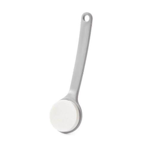 Long-handled soft bristle bath brush, perfect for scrubbing