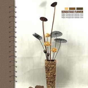 干花花束真花干莲蓬高枝荷花摆件客厅装饰落地风干长摆设大号天然