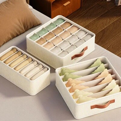 Underwear Storage Box Foldable Underwear Sock Organiser Mult