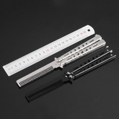 Knife Comb Practice Training Folding Butterfly Camping Stain
