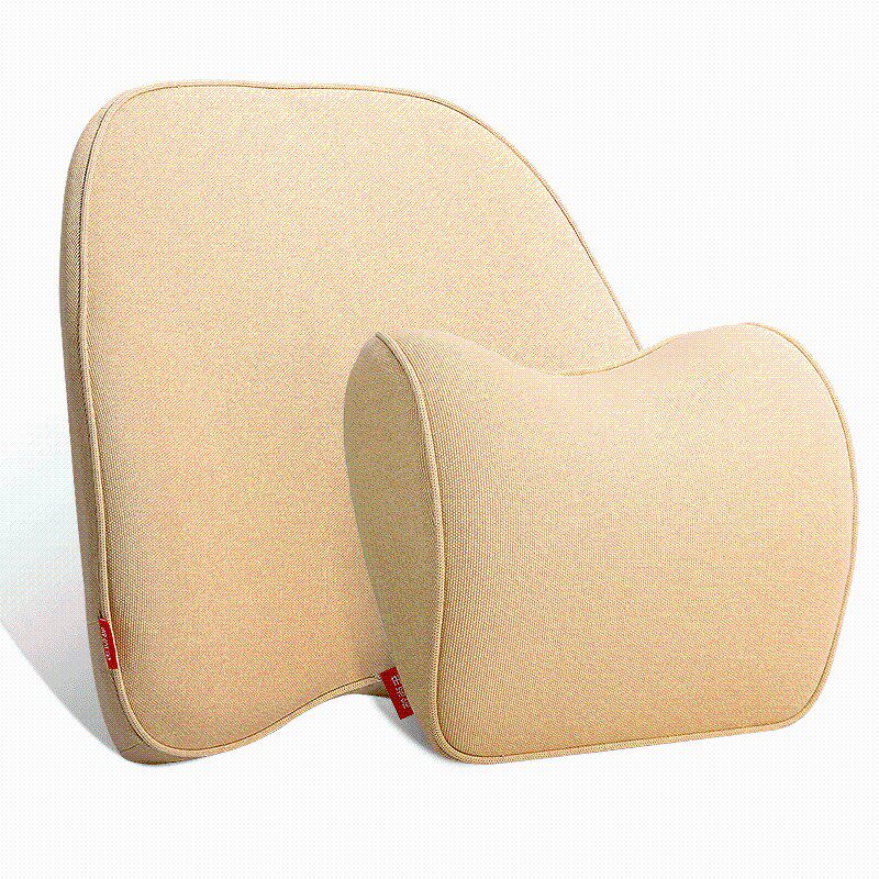 汽车头枕腰靠套装护腰护颈椎枕头车用座椅靠枕记忆棉靠垫靠背腰垫