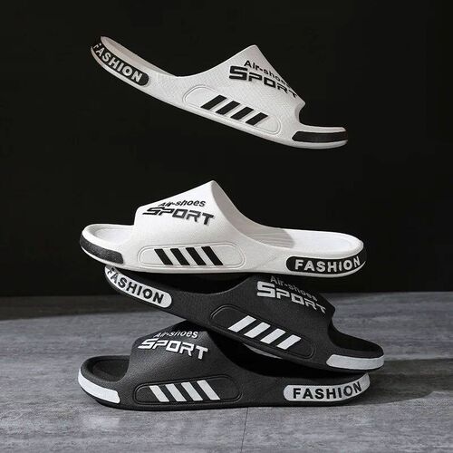 Fashion Mens Slippers PVC Soft Sole Non-slip Slides Casual