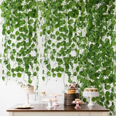 Vines Garland Hanging Room-Decor Wall-Plants Artificial-Crab