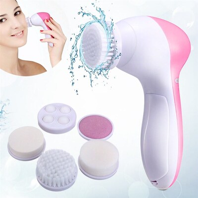 5 IN 1 Face Cleansing Brush Electric Facial Cleaner Wash Mac