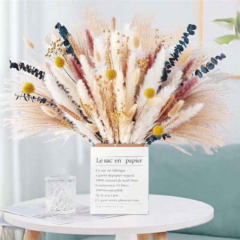 Dried Flowers, Reed Bouquet, Rabbit Tail Grass Whisk, Natura图片