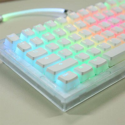 104 Keys Backlight Keycaps Frosted Translucent ABS Keycaps O