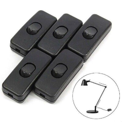 Black Table Lamp Desk Light Switches Accessories Cord Cable