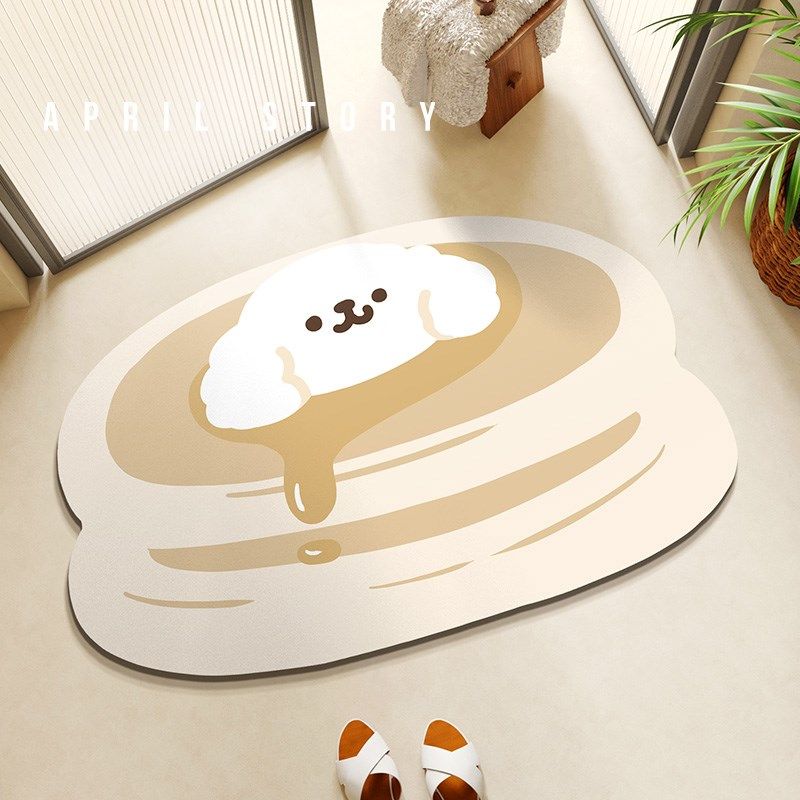 汉堡包浴室地垫洗手台厕所耐脏速干防滑垫淋浴房硅藻泥免洗吸水垫,居家布艺,家用脚垫,淘宝优惠券,粉丝福利购,淘宝优惠卷