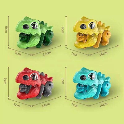 Childrens toy Dinosaur catapult vehicle friction inertia pr