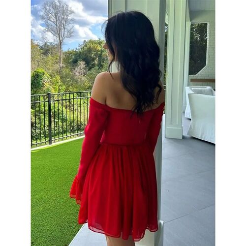 Suspender Knitted Dress Slit Slim Design Long Dress Fashion
