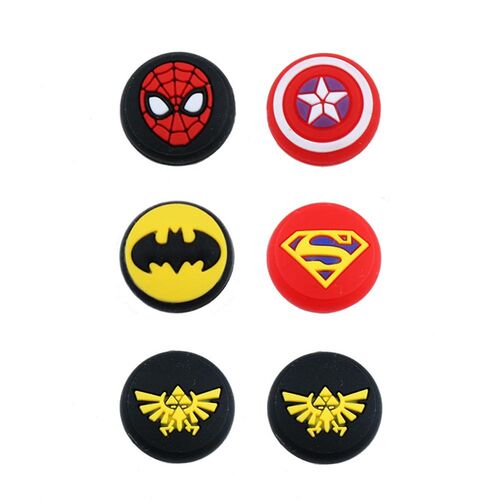 YuXi 6PCS Rubber Silicone Grip Caps Accessories for Nintend