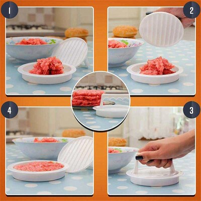 Round Shape Hamburger Press Food-Grade Plastic Hamburger Mea