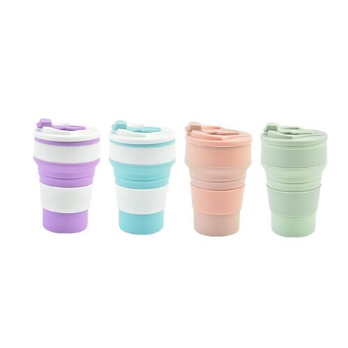Silicone Fold Cup Collapsible Coffee Travel Outdoor Portable