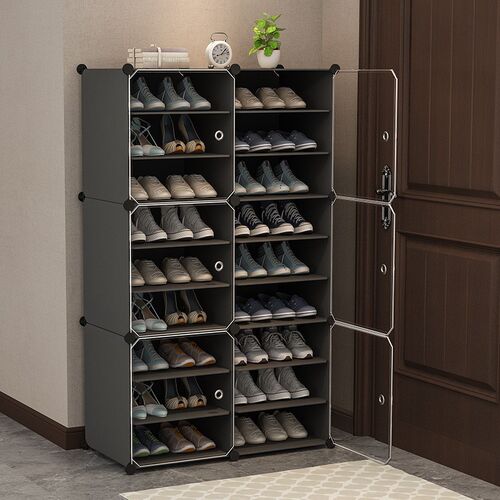 Shoe rack simple large dustproof cabinet storage shelf鞋架