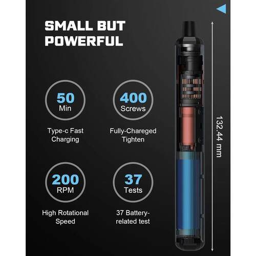 68 in 1 Electric Screwdriver Set 5 Torque Settings Precision