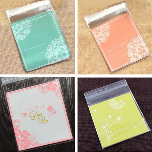 50Pcs/Lot 10*10cm Baking Packaging Bags Biscuit Snack Candy