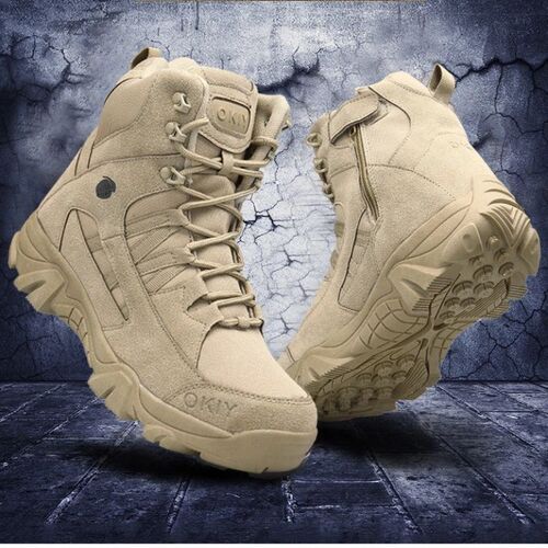 Men Military Boots Men Outdoor Cow Suede Ankle Boots Tactica