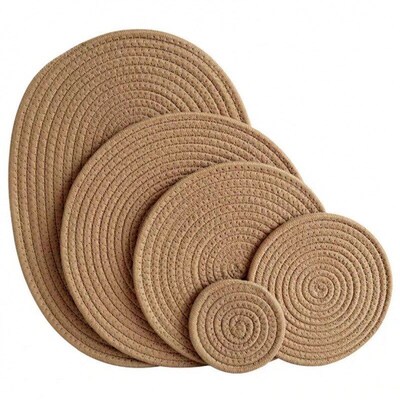 DIY Handmade Round Coaster for Japanese Tea Table Water Kett