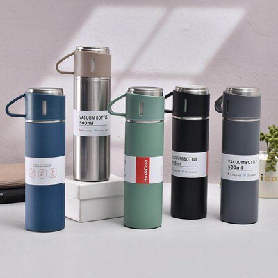 Hot Water Bottle500ML Stainless Steel Vacuum Flask Gift Set