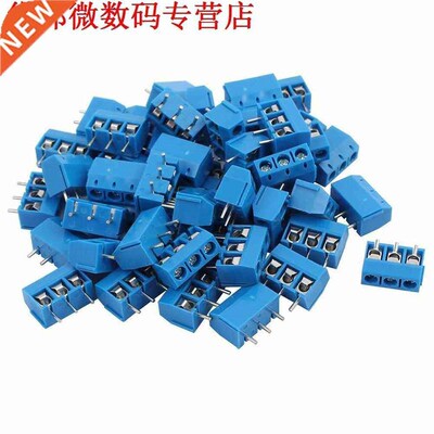 50pcs blauw ABS KF301-2P 5.08mm 2 Pin Connect Terminal Screw