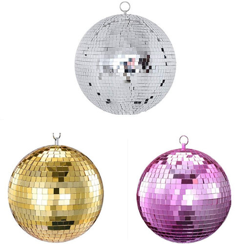 Glass mirror reflection Disco ball Christmas ball bar photo