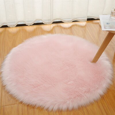 nordic round carpet bedroom chair cushion rug floor mat