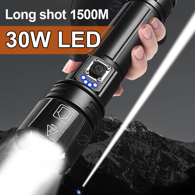 Most Powerful LED Flashlight USB Rechargeable Torch Light Hi