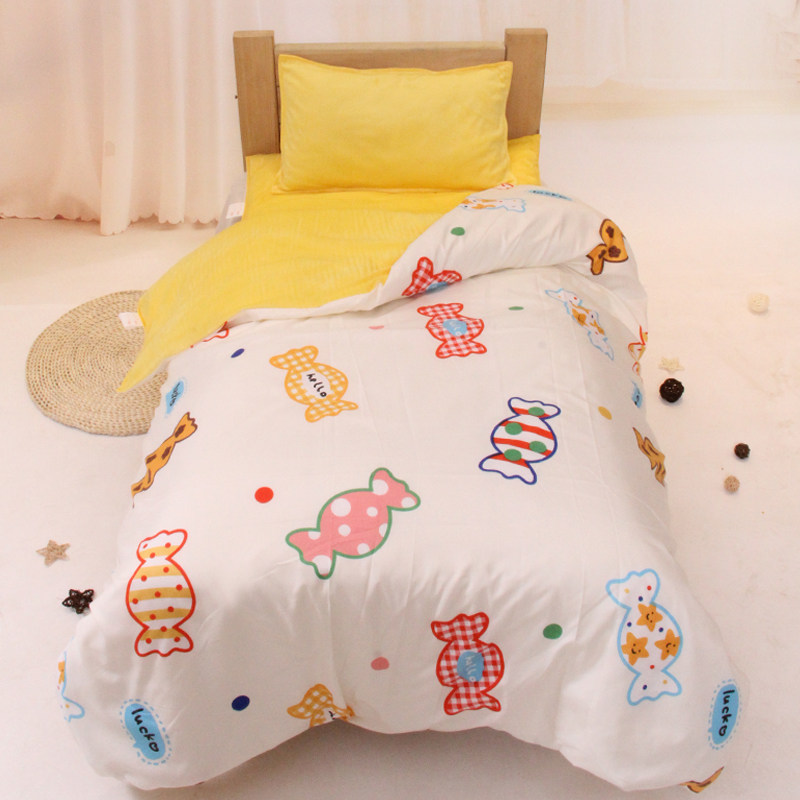 水晶绒暖绒幼儿园三件保暖加绒床垫面绒被单面绒冬绒被,床上用品,学生床品套件,淘宝优惠券,粉丝福利购,淘宝优惠卷