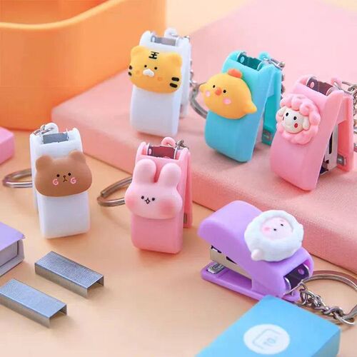 Cute Mini Animal Stapler Creative Portable Book Binding Mach