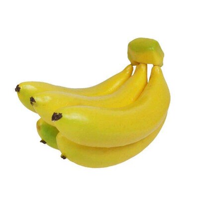 Faux Bananas Bunch Lifelike Banana Cluster Decoration