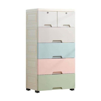 Large drawer type storage box plastic chest chest of drawers