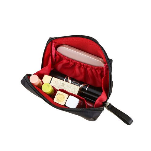 1 PC Solid Cosmetic Bag Korean Style Women Makeup Bag Pouch