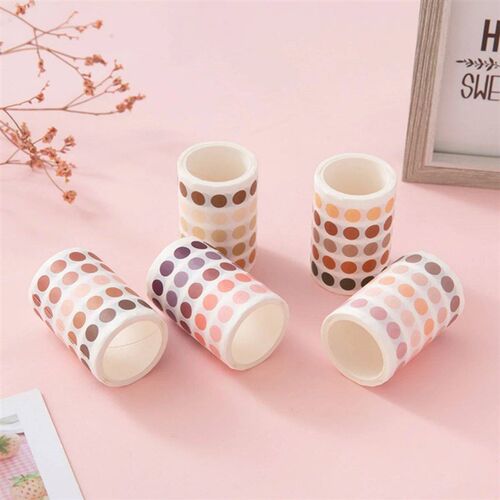 60mm*3m Fresh Colorful Gradients Dots Washi Tape Scrapbookin