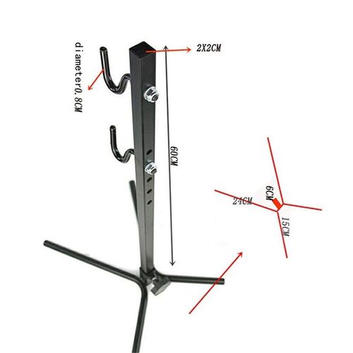 Tree Shape Bicycle Rack Metal Adjustable Hook Freestanding M