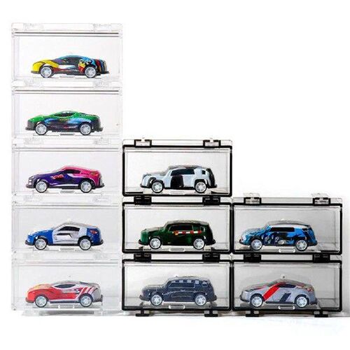 Stackable 1:64 Toy Model Cars Display Box 1 Grids Acrylic