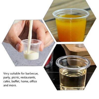 200 Pcs Vitroleros Para Mini Tasting Cup Plastic Shot