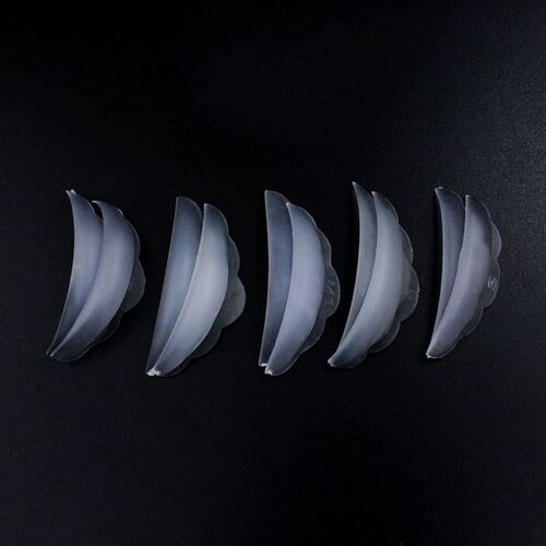Blue/Clear 5 Pairs Silicone Eyelash Perm Pad Recycling Lashe