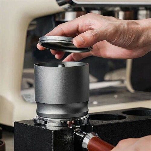 Coffee powder dispenser with lid 58MM aluminum alloy anti