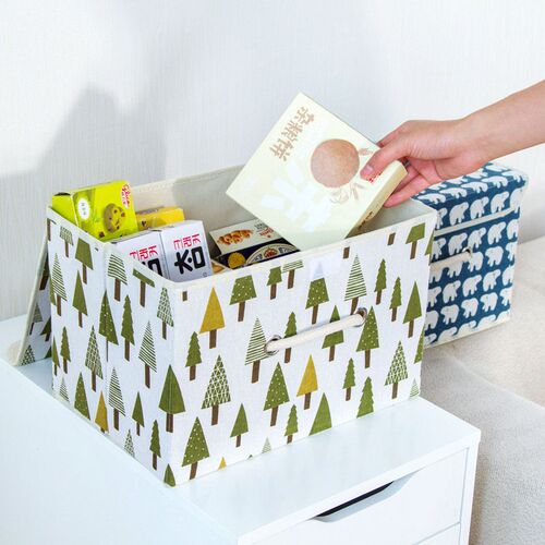 Foldable Storage Box Clothing Storage Organizer Thickened wi