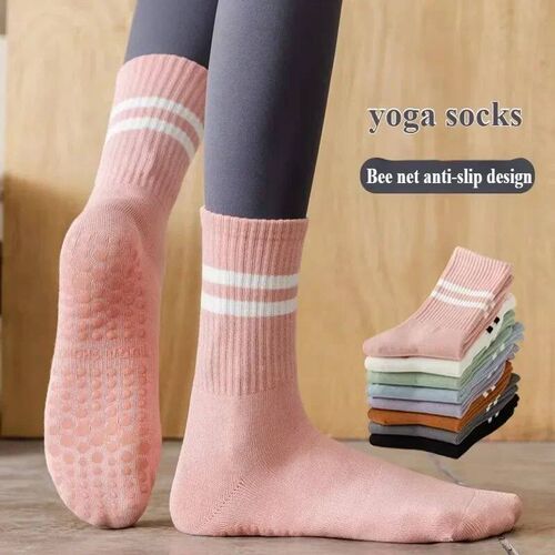 Yoga Socks Cotton Mid-tube Bottom Gym Floor Soft Dance Profe