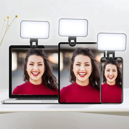Portable Mini Selfie Fill Light Rechargeable 3 Modes Adjusta