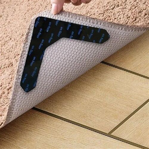 4pcs Carpet Non-slip Sticker Self-Adhesive Anti Skid Grip