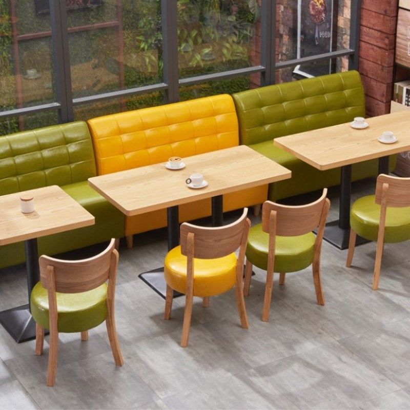 家用皮艺餐桌书店家具靠背大堂麻辣烫卡座配套酒吧甜品店软包餐台,商业/办公家具,卡座,淘宝优惠券,粉丝福利购,淘宝优惠卷