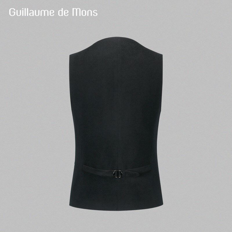 【澳嘉】全羊毛西装马甲新郎结婚伴郎服西服背心西装男士套装正装