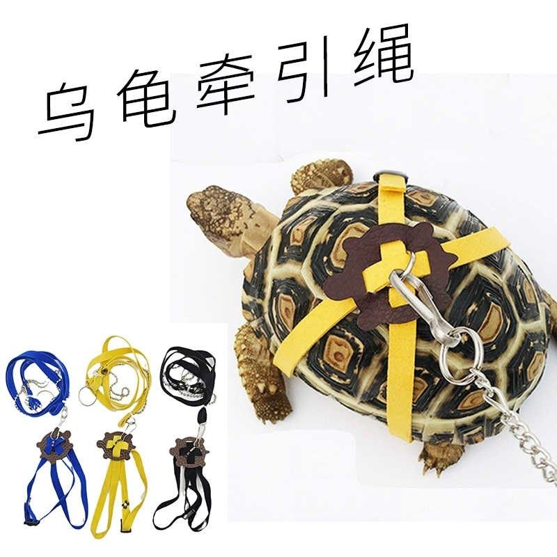 乌龟陆龟牵引绳溜龟绳外出牵绳背带人造皮爬宠蜥蜴户外便携遛龟绳